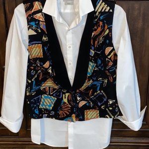 Helene Designer Sportswear Art Deco Vest / Large